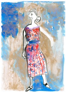 Paco Delgado’s sketch of Gerda Wegener for "The Danish Girl."