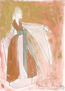 Paco Delgado’s sketch of Lili Elbe for "The Danish Girl.”