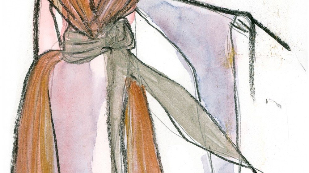 Paco Delgado’s sketch of Lili Elbe for "The Danish Girl.”