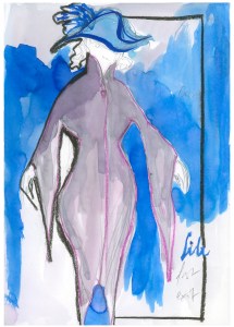Paco Delgado’s sketch of Lili Elbe for "The Danish Girl.”