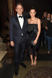 Seth Meyers and Alexi Ashe