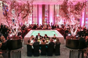 The scene at the Four Seasons.