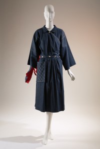 Claire McCardell, “Popover” dress, denim, 1942, USA, gift of Bessie Susteric for the McCardell Show.
