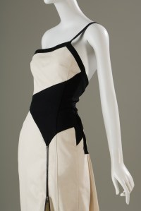 Edun, dress, white and black denim, 2007, USA, gift of Edun.