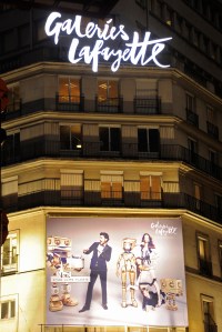 The facade of Galeries Lafayette Star Wars