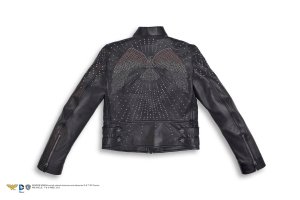 A leather jacket from the Valentino x Goop "Wonder Woman Valentino" capsule, available exclusively at Goop Mrkt and goop.com.