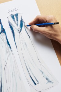A sketch of a dress from H&M's Conscious Exclusive collection