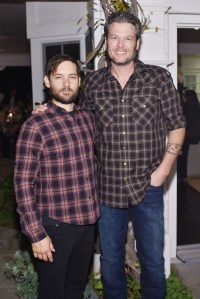 Tobey Maguire and Blake Shelton