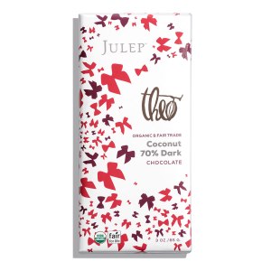 The Julep Coconut dark chocolate bar.