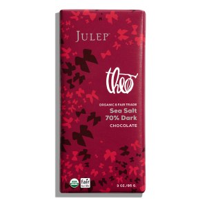 The Julep Sea Salt dark chocolate bar.