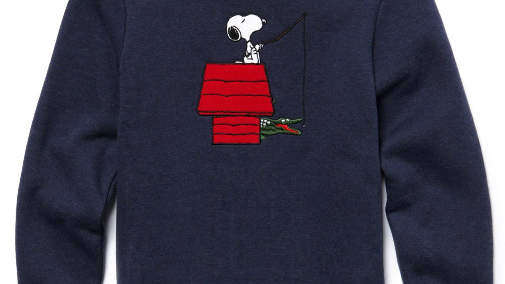 lacoste peanuts shirt