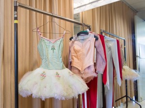 Nutcracker: mint green Sugarplum Fairy costume.