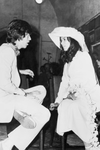 Mick and Bianca Jagger on their wedding day, 1971.