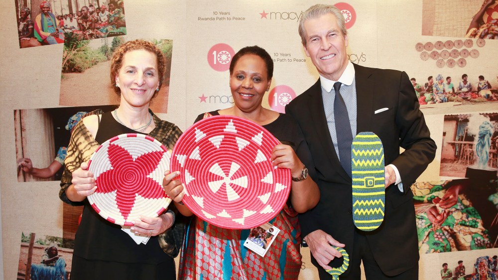 Willa Shallt, Janet Nkubana of Gahaya Links, and Terry Lundgren.