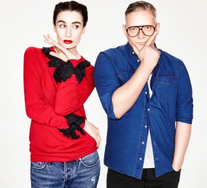 Erin O’Connor and Giles Deacon Matchesfashion.com Fashion Saves Lives Campaign Save the Children