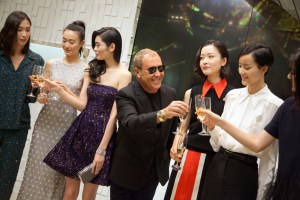 Michael Kors at the flagship store opening in Beijing.