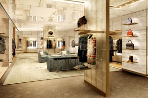 Inside the boutique at the Palazzo Fendi.