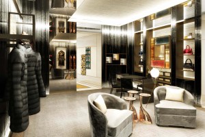 Inside the boutique at the Palazzo Fendi.