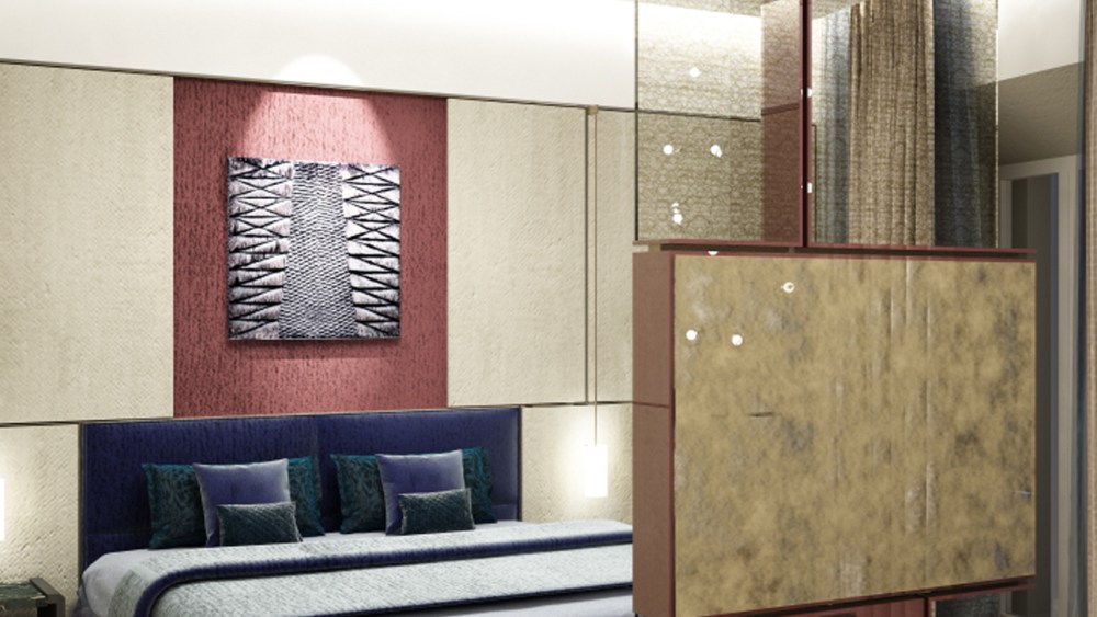 A private suite at the Palazzo Fendi.