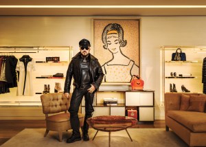 Peter Marino in Louis Vuitton's 57th street flagship.
