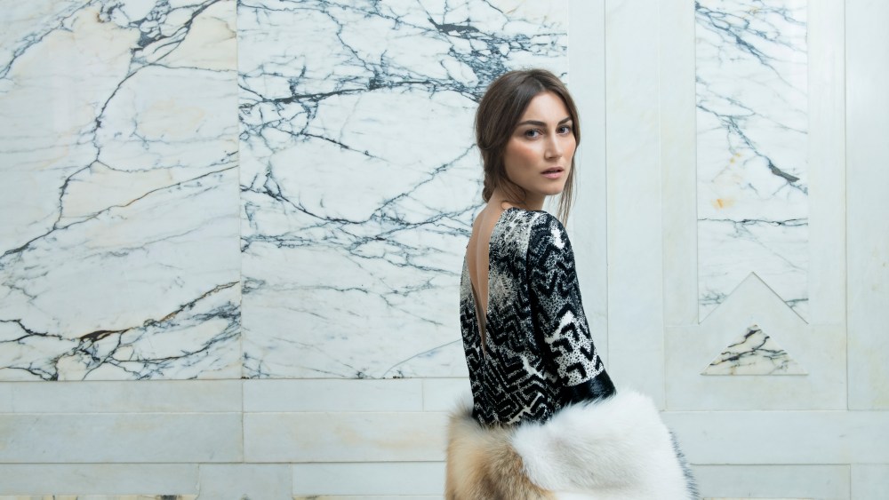 A Prabal Gurung look that is available to borrow via Armanium's new service.