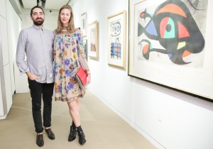 Sam Valenti and Kristin Joy Watts at Public School Unveils Curation at Sotheby's