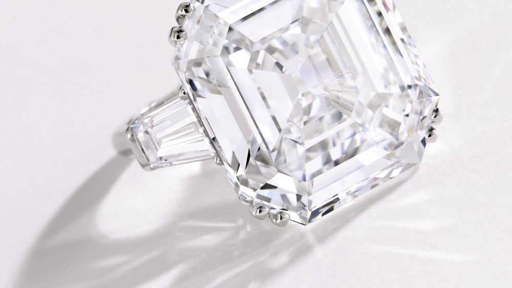 Platinum and diamond ring