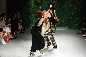 New York City Ballet dancers on Opening Ceremony’s runway.