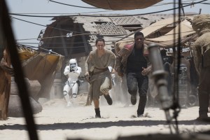 A still from Star Wars: The Force Awakens."