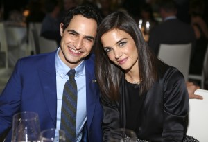 Zac Posen and Katie Holmes