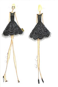 A sketch of the Alexandra Vidal special design for Swarovski.
