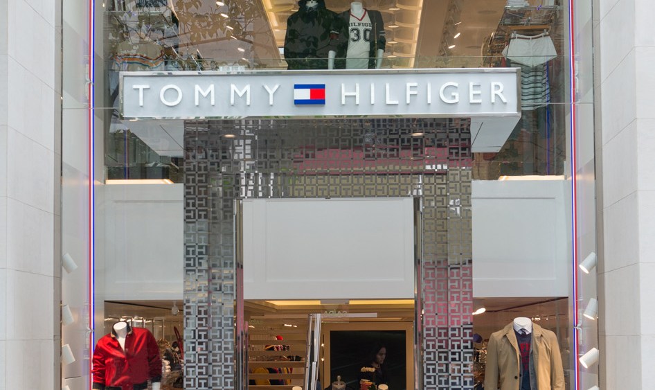 The Tommy Hilfiger store in Brazil.