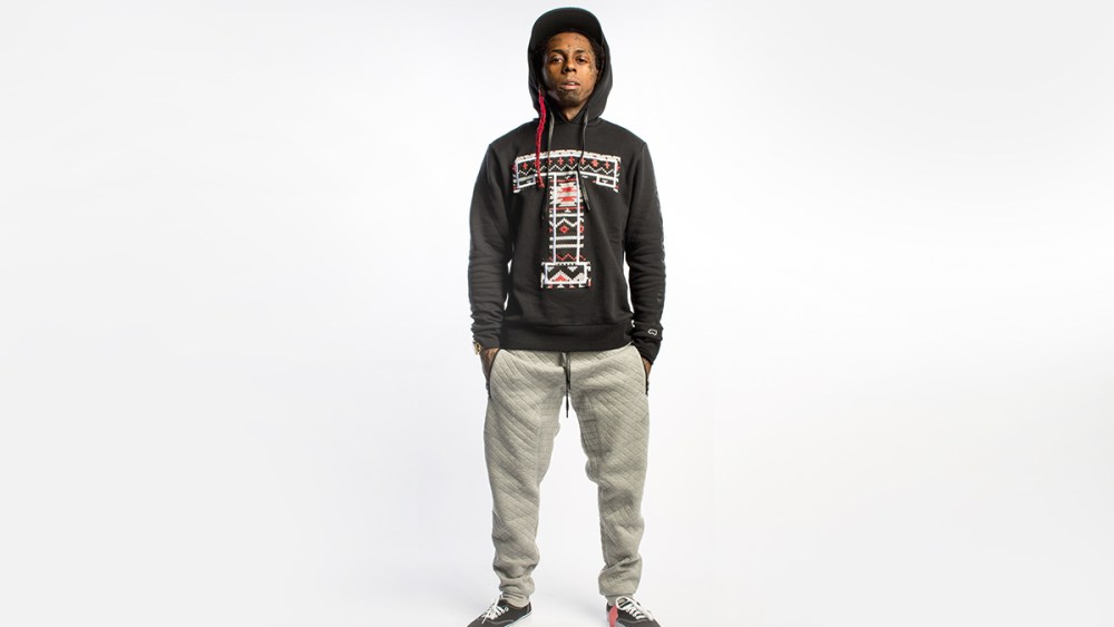 Lil Wayne wearing the rebranded Trukfit collection.
