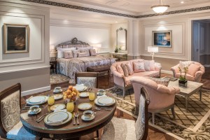 Inside the Palazzo Versace Hotel in Dubai.