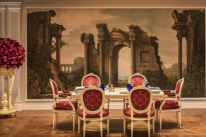 Inside the Palazzo Versace Hotel in Dubai.