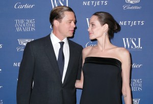 Brad Pitt and Angelina Jolie WSJ. MAGAZINE 2015 INNOVATOR AWARDS: SPONSORED BY CARTIER, CADILLAC, NETJETS & AMERICAN CANCER SOCIETY