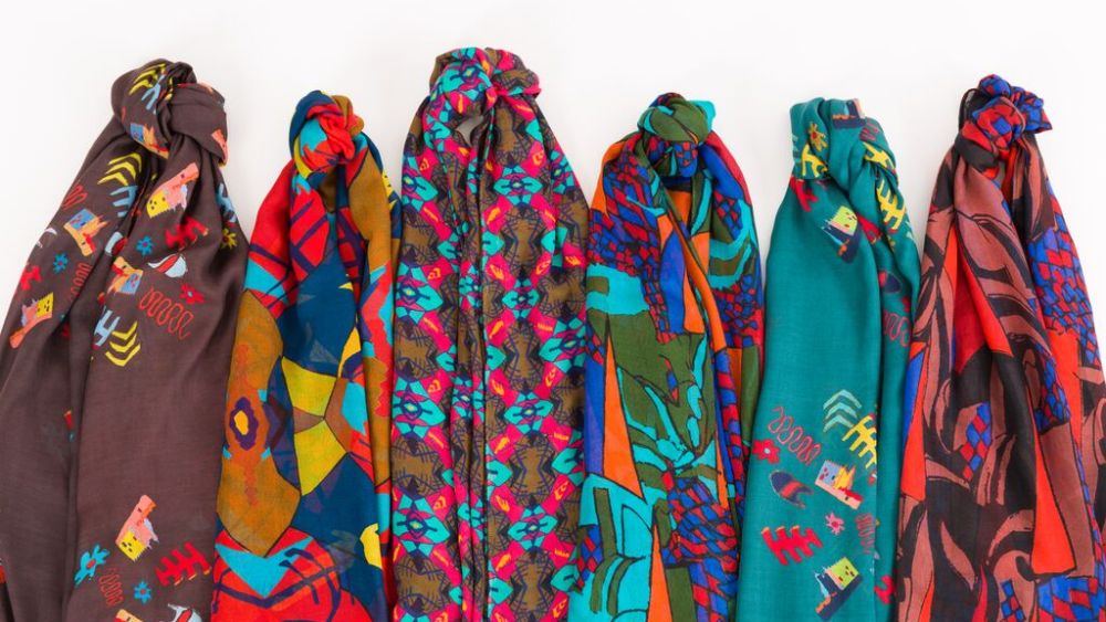 Primitive Modern scarves