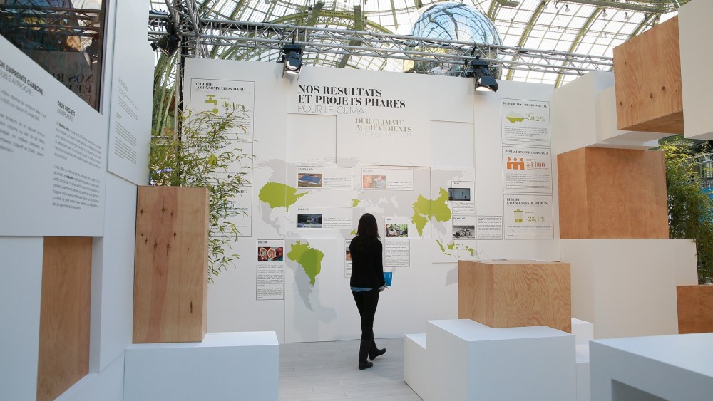 L’Oréal’s stand at the COP21 Solutions forum