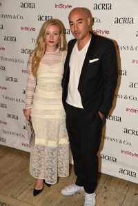 Kate Foley and Max Osterweis at the Acria Holiday Dinner, New York, America 10 Dec 2015