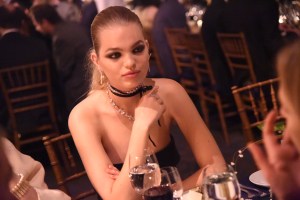 Daphne Groeneveld at the Acria Holiday Dinner, New York, America 10 Dec 2015