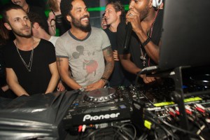 Lenny Kravitz and DJ Ruckus at Art Basel