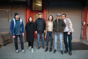 Auto Body’s Tyler Healy, Claire Read, Will Rose, Aria McManus, Sunset Drive Gallery’s Evan Robarts and Auto Body’s Charlie Stravinsky.
