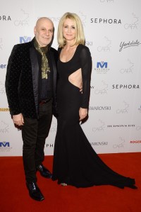 Heather Marks in Malorie Urbanovitch with designer.
