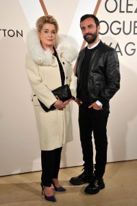 Catherine Deneuve and Nicolas Ghesquiere