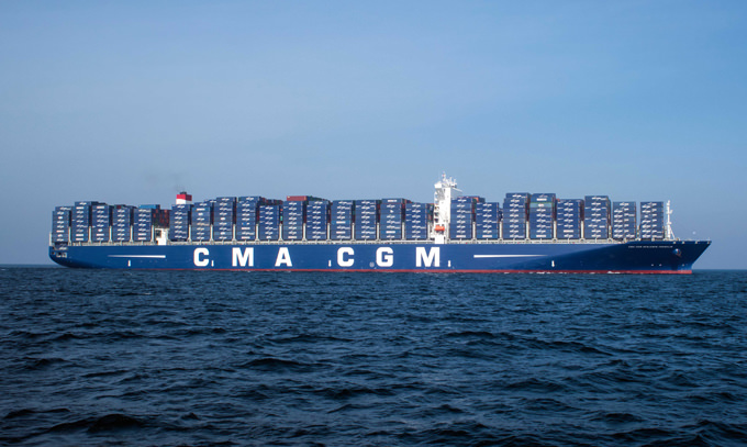 The CMA CGM Benjamin Franklin.