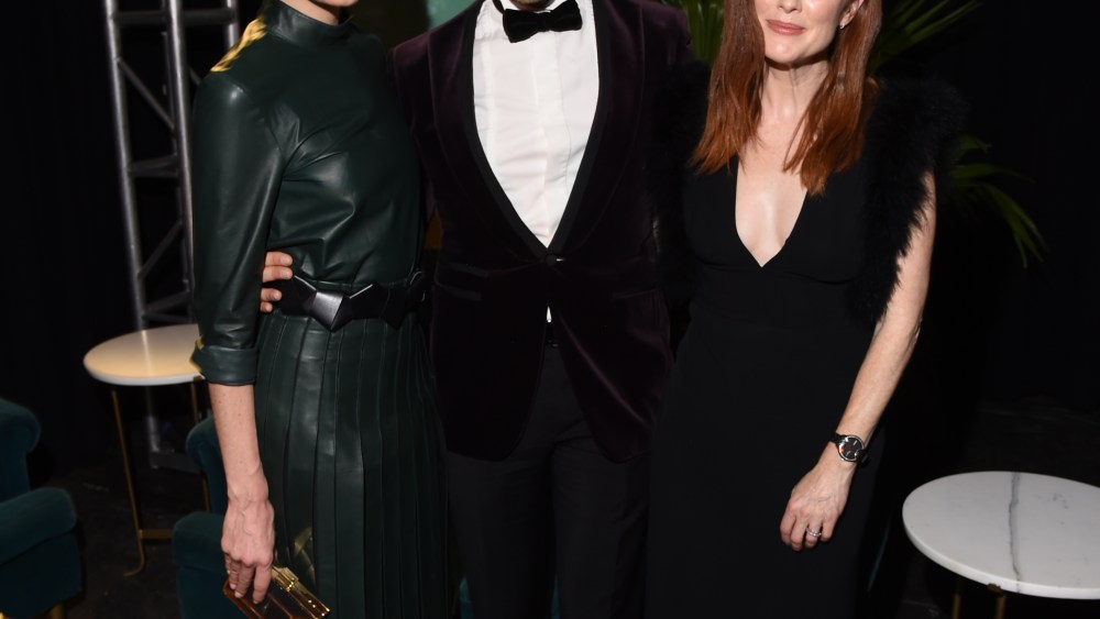 Michelle Monaghan, Massimiliano Giornetti and Julianne Moore