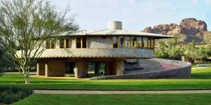 Exterior of the David and Gladys Wright House.