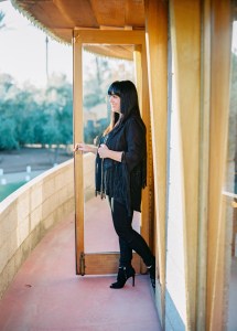 Sarah Levi at the Frank & Gladys Wright House.