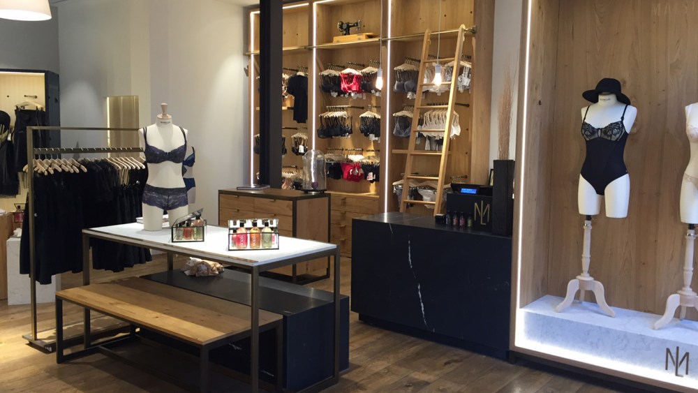 Inside the Maison Lejaby boutique in Lyon