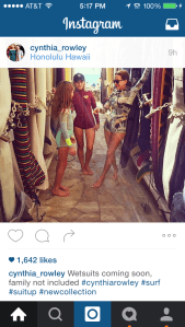 Cynthia Rowley instagram